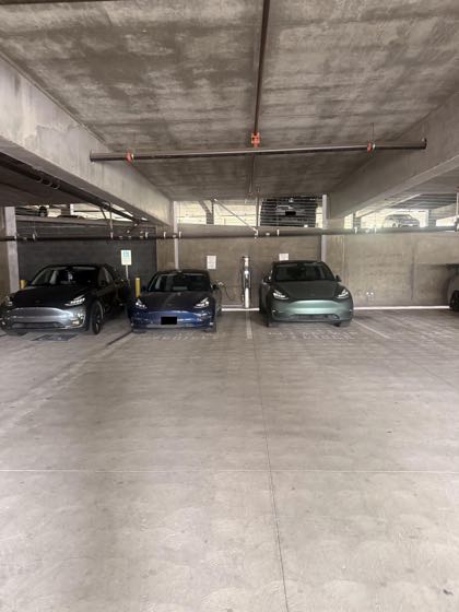 EV charger at Riverside Medical Group Parking Structure