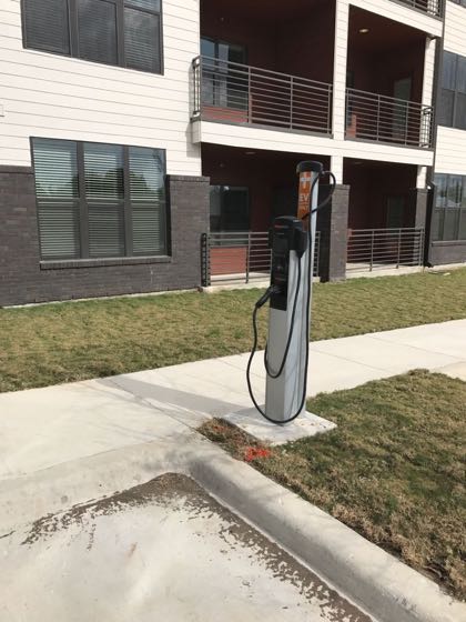 EV charger at Concord Station - Building 6