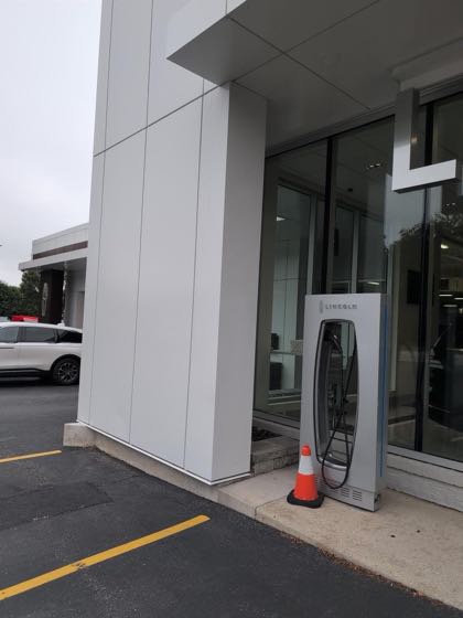 EV charger at Gordie Boucher Lincoln of West Allis