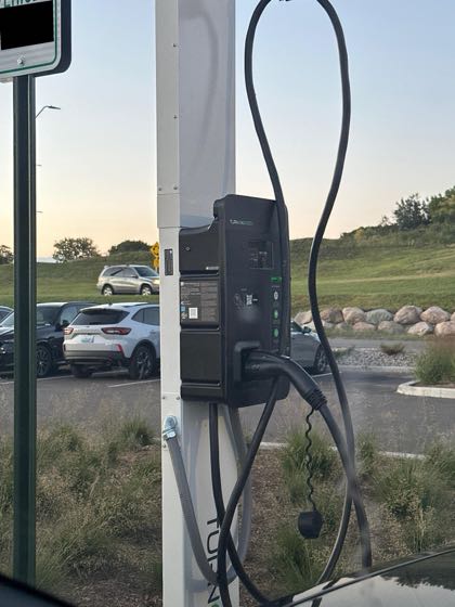 EV charger at Birck Boilermaker Golf Complex