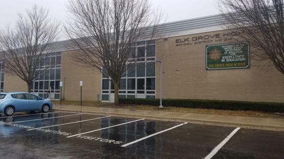 EV charger at Elk Grove High School