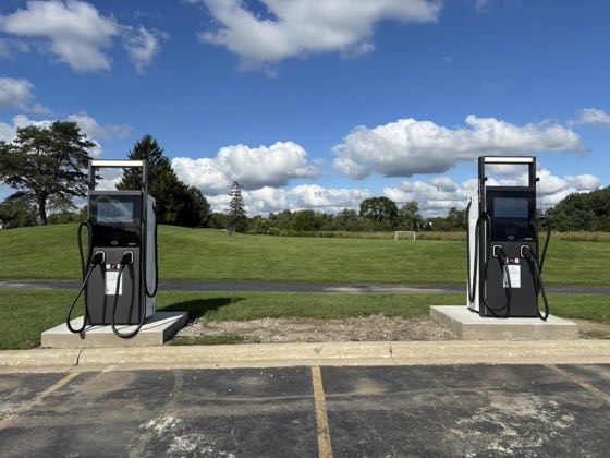 EV charger at Ty Warner Park