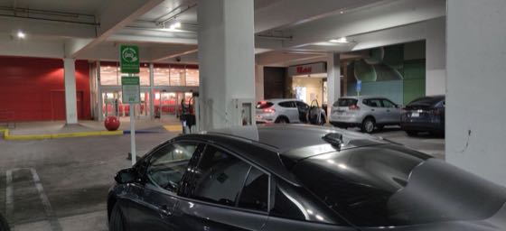 EV charger at Westfield Topanga - Target