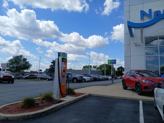 EV charger at Napleton Honda