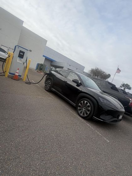 EV charger at Rio Motor Co.
