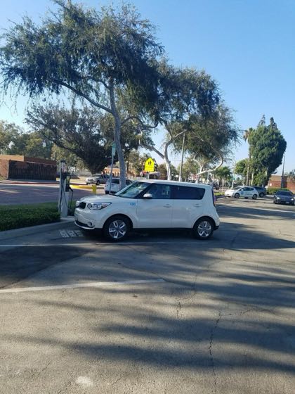 EV charger at Lynwood City Hall