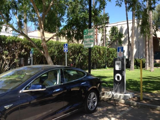 EV charger at Plummer Park South