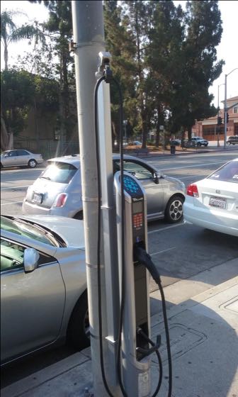 EV charger at Hoover St & W 30th St Parking