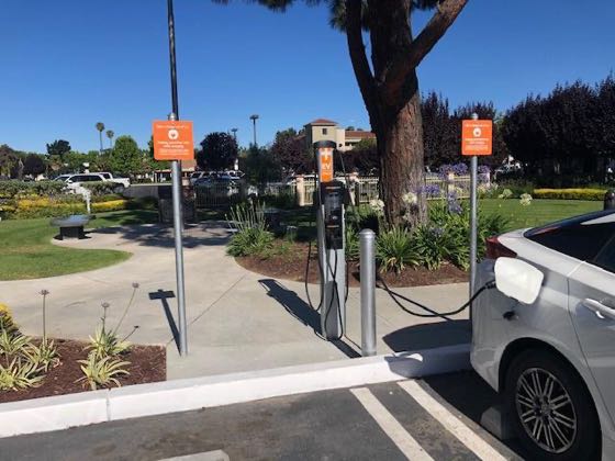 EV charger at Marian Medical Center - Outpatient Lot