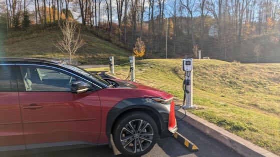 EV charger at Holiday Inn Express Oneonta