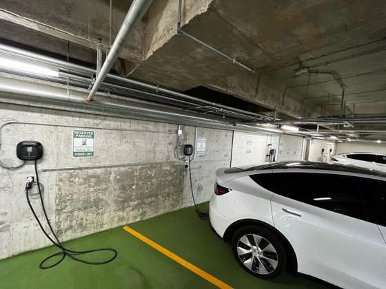 EV charger at Avenida North Garage (1)