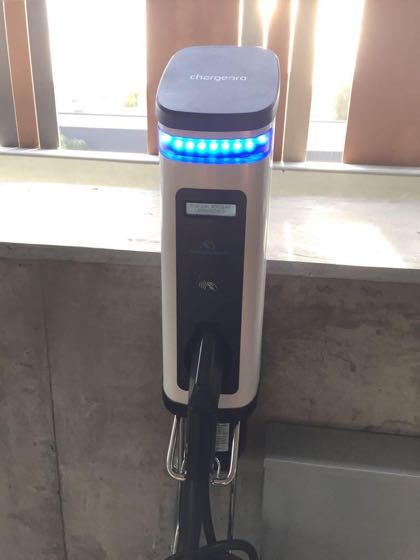 EV charger at Kaiser Permanente West LA Medical Center