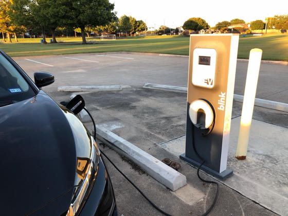 EV charger at Carpenter Park Recreational Center