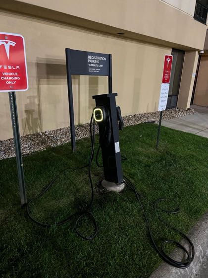 EV charger at Spark by Hilton Des Plaines Chicago O'Hare