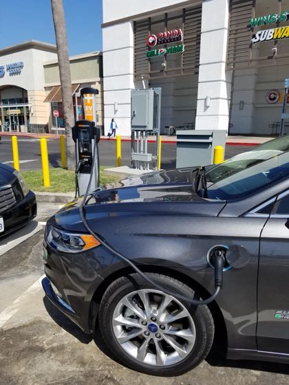 EV charger at SouthBay Pavilion - Food Court