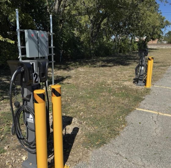 EV charger at Kingdom Life Church