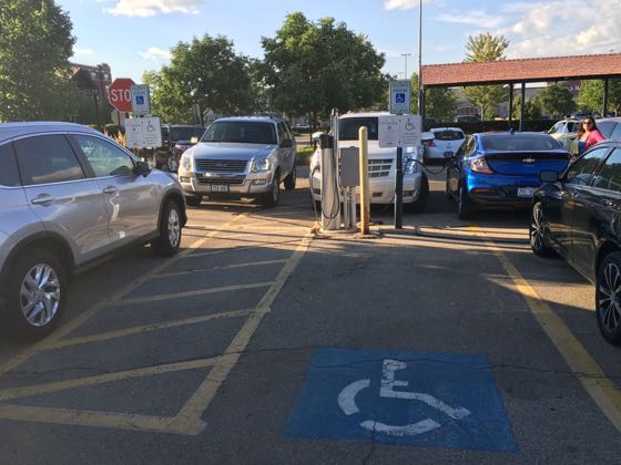 EV charger at Greenway Station