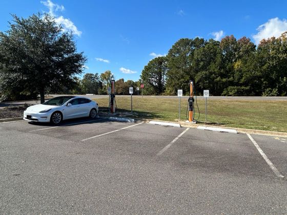 EV charger at Commissary