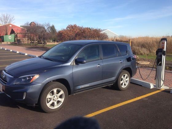 EV charger at Peck Farm Park