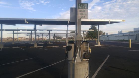 EV charger at Quartz Hill High School - Baseball Field
