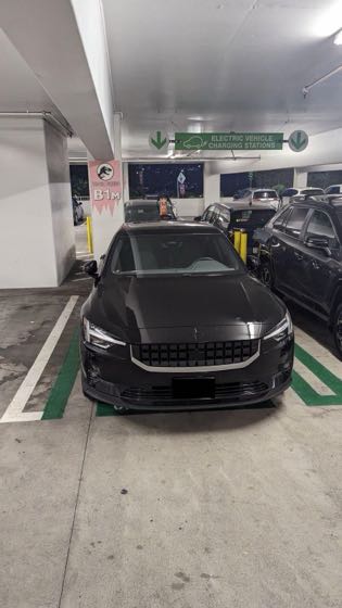 EV charger at Universal Studios - Curious George Parking Garage