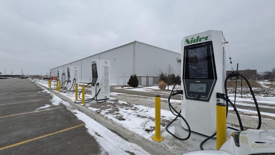 EV charger at Wintrust Sports Complex