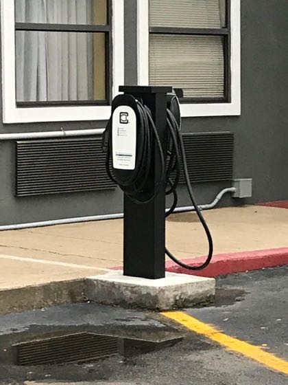 EV charger at Red Roof Inn