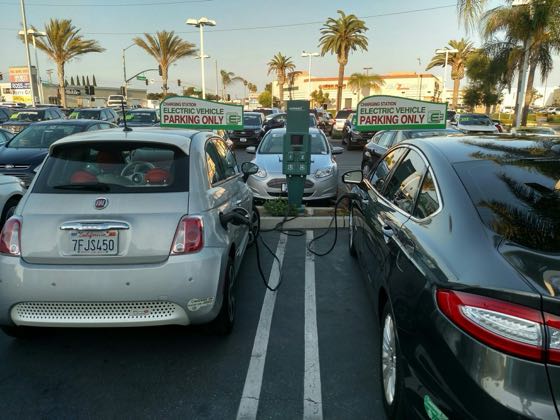 EV charger at South Bay Ford