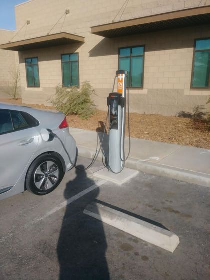 EV charger at Perris City Police Department