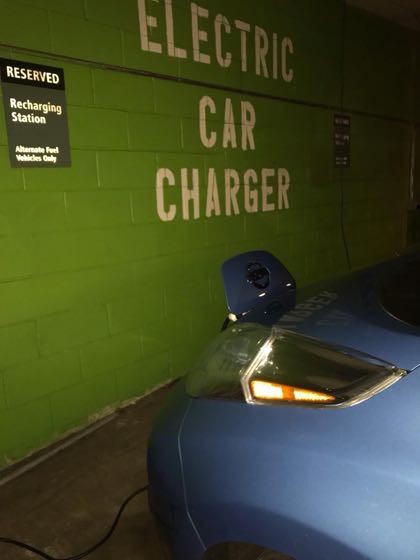 EV charger at Hackensack University Medical Center -  Women's & Children's Hospital Garage