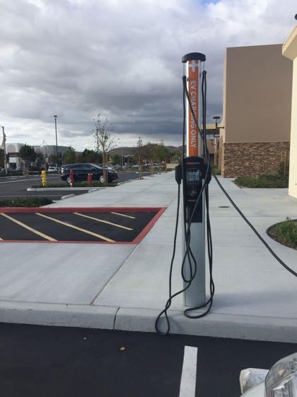 EV charger at Menifee Union School District