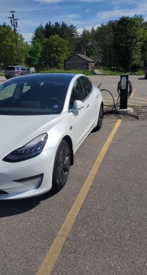 EV charger at Gordon Bubolz Nature Preserve