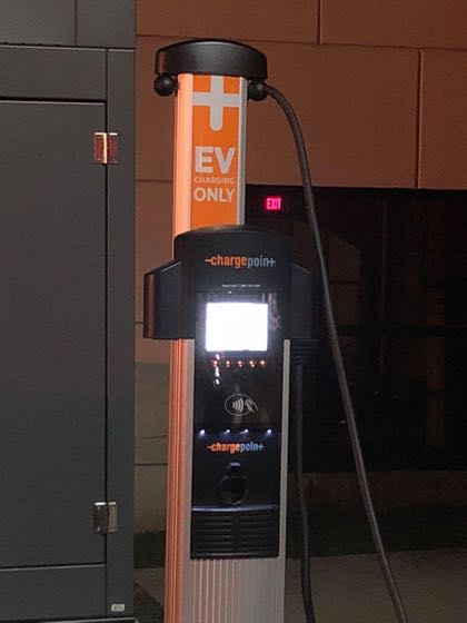 EV charger at Secaucus Public Library and Business Resource Center (1)