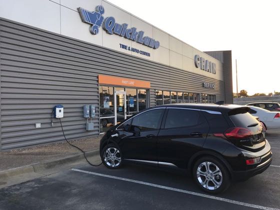 EV charger at Crain Ford Jacksonville