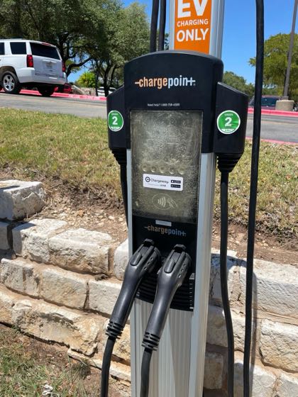 EV charger at Village At Westlake - H-E-B