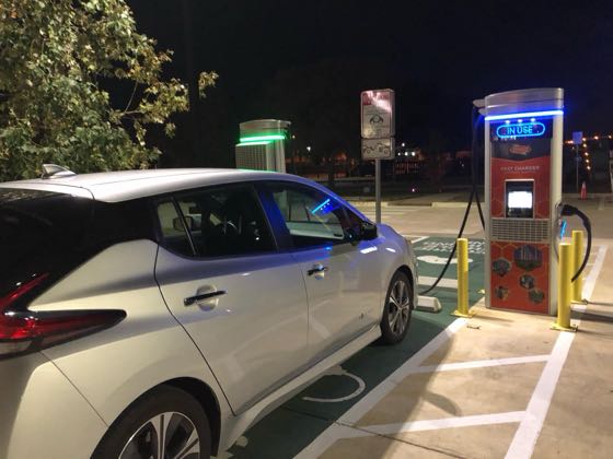 EV charger at ABIA Food & Fuel