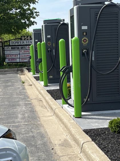 EV charger at Tower Station