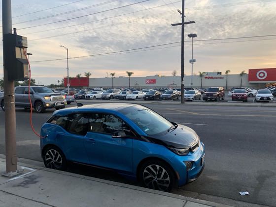 EV charger at Laurel Canyon Blvd Parking/Charging