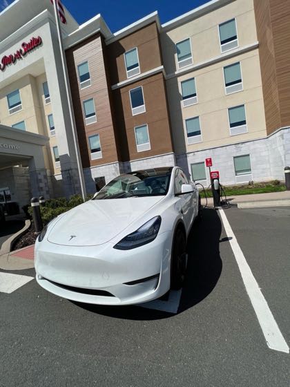 EV charger at Hampton Inn & Suites