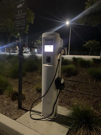 EV charger at California Air Resources Board