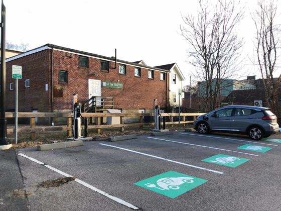 EV charger at Public Parking Lot