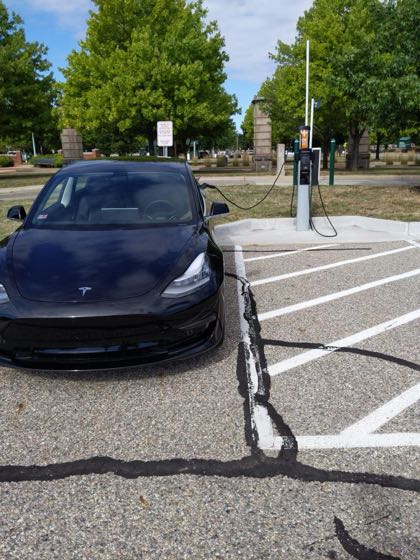 EV charger at MIchigan State University - Lot 40