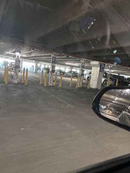 EV charger at Hyatt Regency Morristown (LAZ garage)