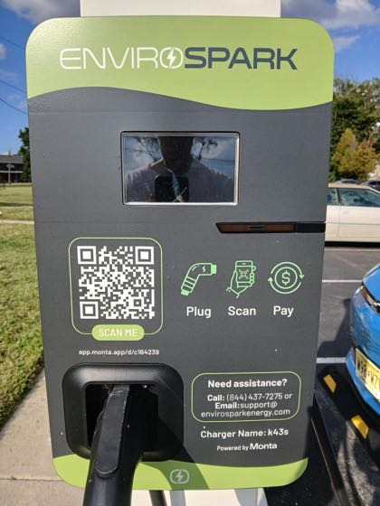 EV charger at Orchard Park Apartments