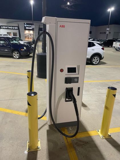 EV charger at Lighthouse Buick GMC