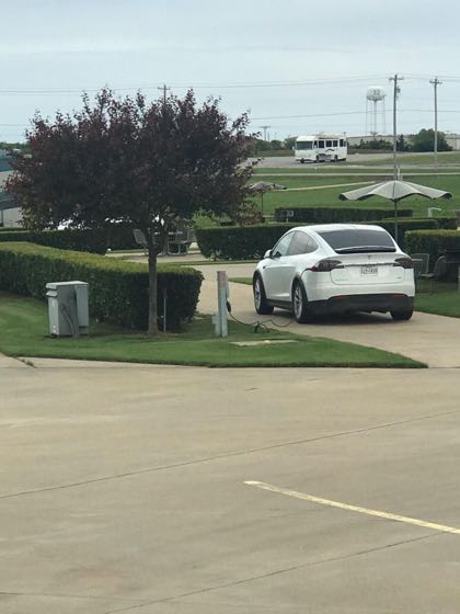 EV charger at Durant Choctaw KOA