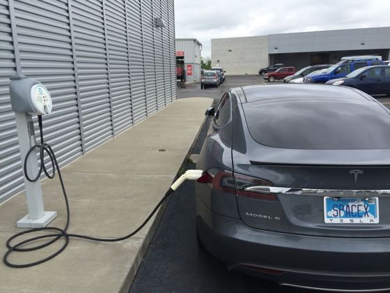 EV charger at Orr Nissan