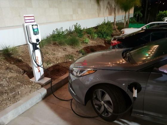 EV charger at DoubleTree by Hilton Pomona