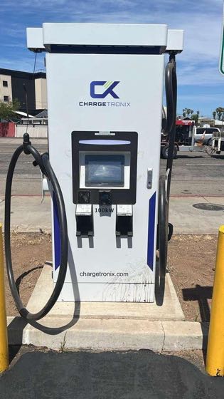 EV charger at MainEV Fast Charging Station