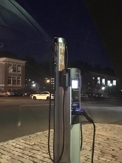 EV charger at UMass - Lot 62